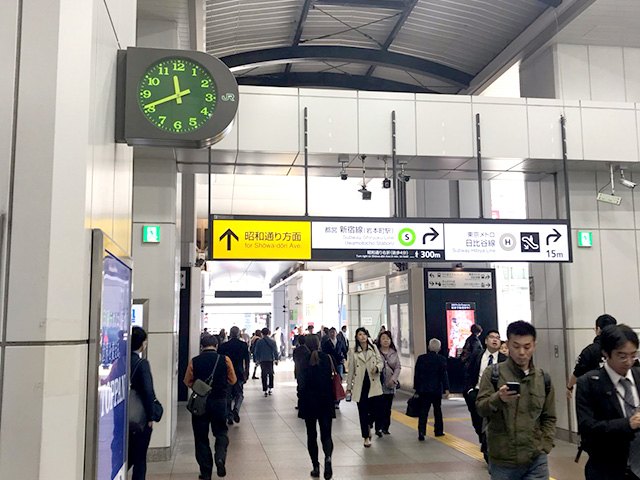 秋葉原駅の昭和通り口からのアクセス